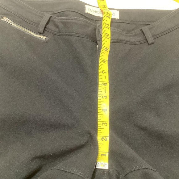 Fashion Bug Black Zip Pocket Petite Pants Size 18WP Business Casual Cotton Blend - Picture 6 of 9